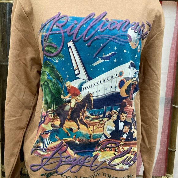 NWOT Billionaire Boys Club 1pc printed full sleeves T-shirts - Picture 2 of 4